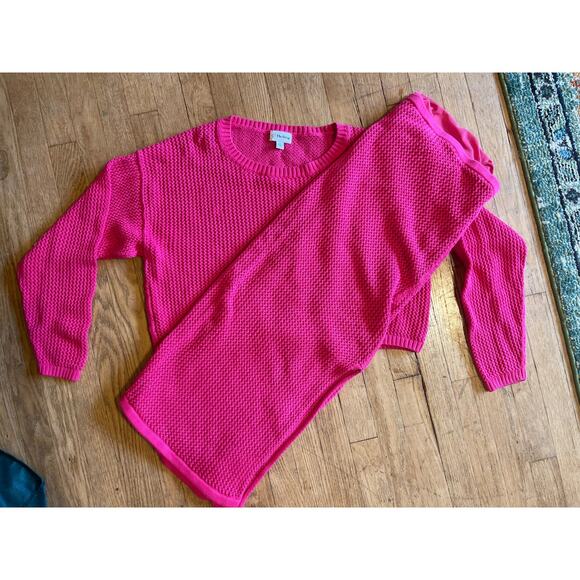The Drop Cotton Womens 2 Piece Set Bright Pink Size 2X - Picture 1 of 9